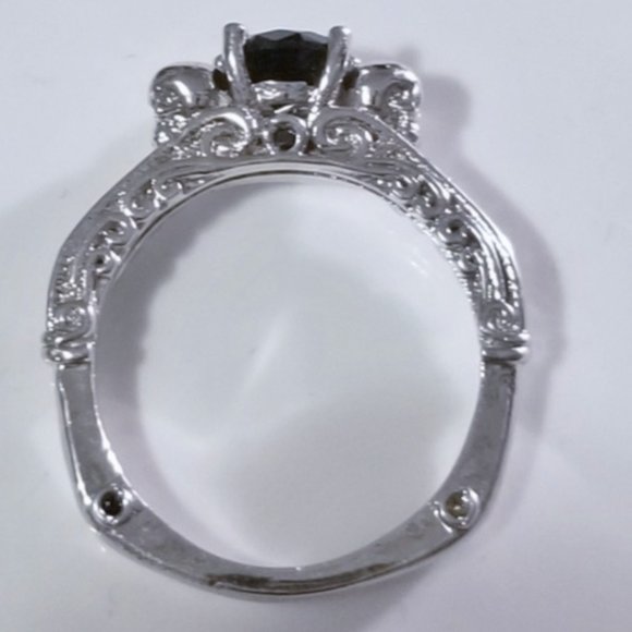 Detailed Goth Biker Skull Engagement Ring - Picture 8 of 8